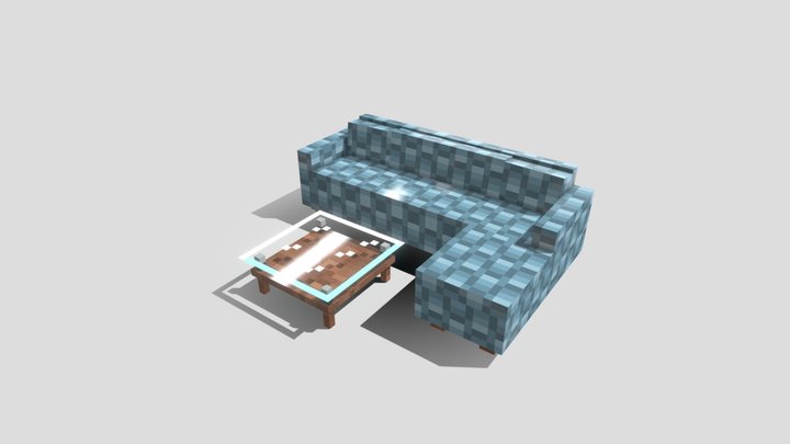 Couch  - minecraft – Free 3D Model STL