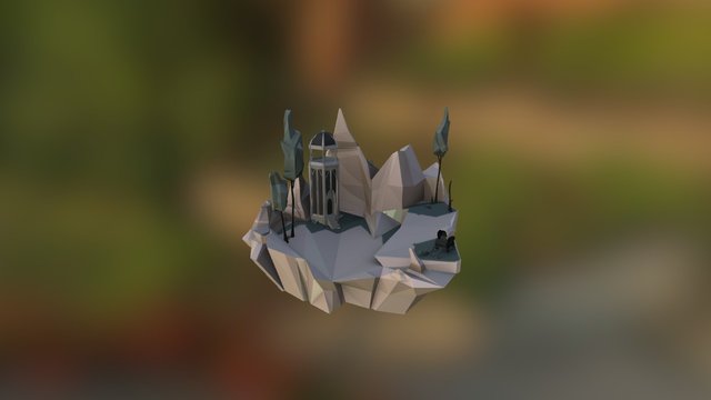 Tower Island 3D Model