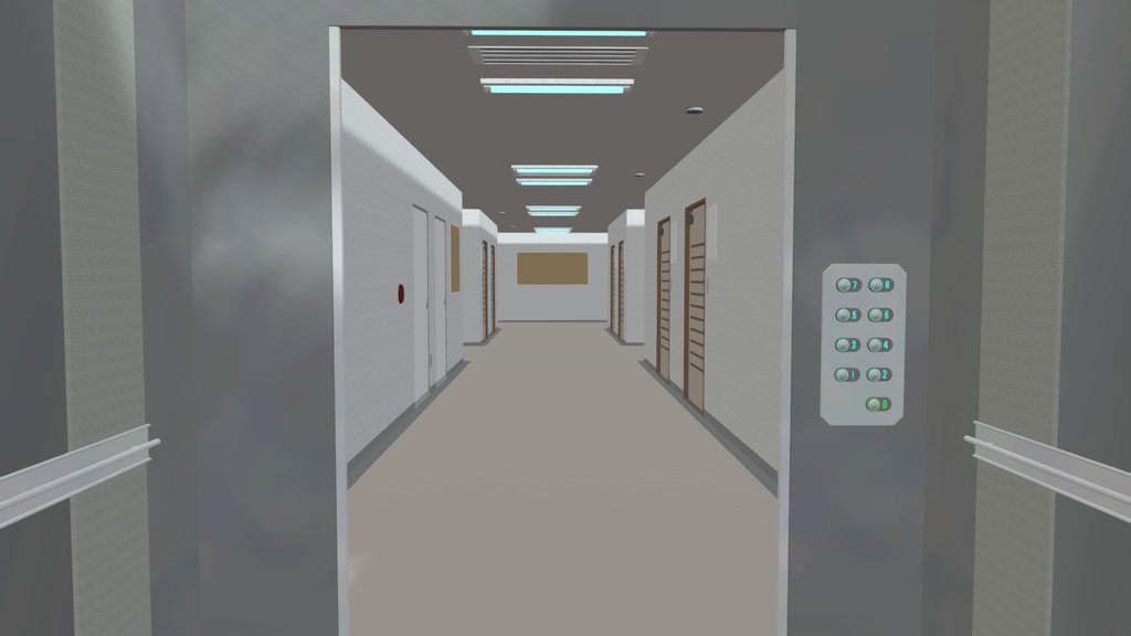 Rec Room - Blue Archive Ominous Hallway