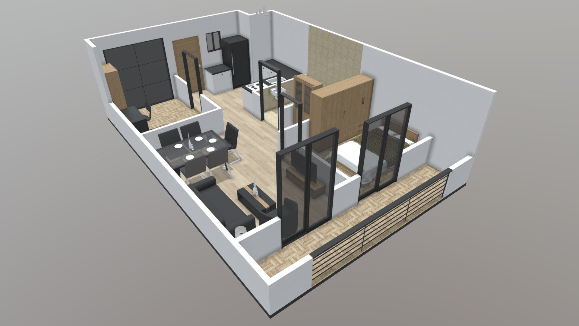 DMCI - Satori Residences 2BR F Inner - 3D model by signetproperties ...