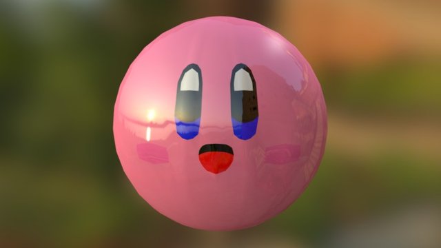 Kirby Head 3D Model