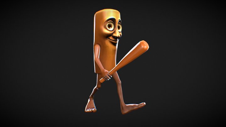 Tung Sahur Game 3D model NO AI Free Download 3D Model