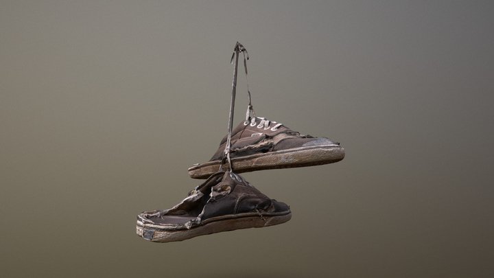 Hanging Skateshoes 3D Model