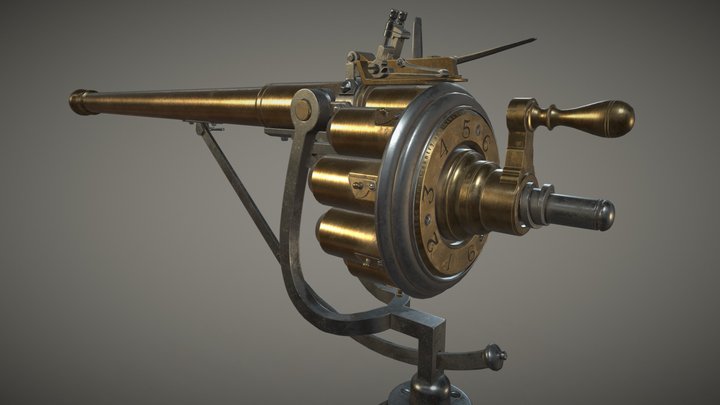 Puckle Gun 1718 3D Model