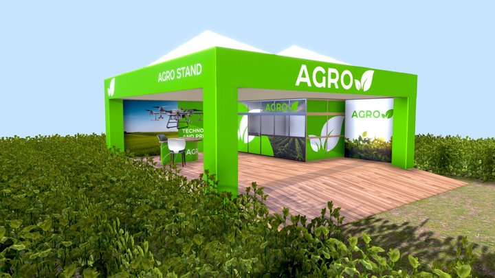 Agricultural Exhibition Stand + Maya File V-Ray 3D Model