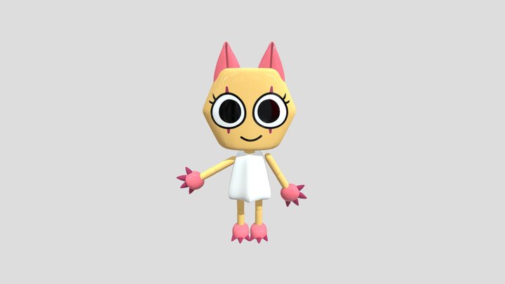 New Model Animation Scraps dandy world, 3D Model