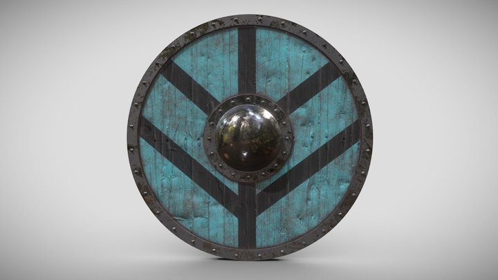 Viking Shield - Lagertha Inspired 3D Model