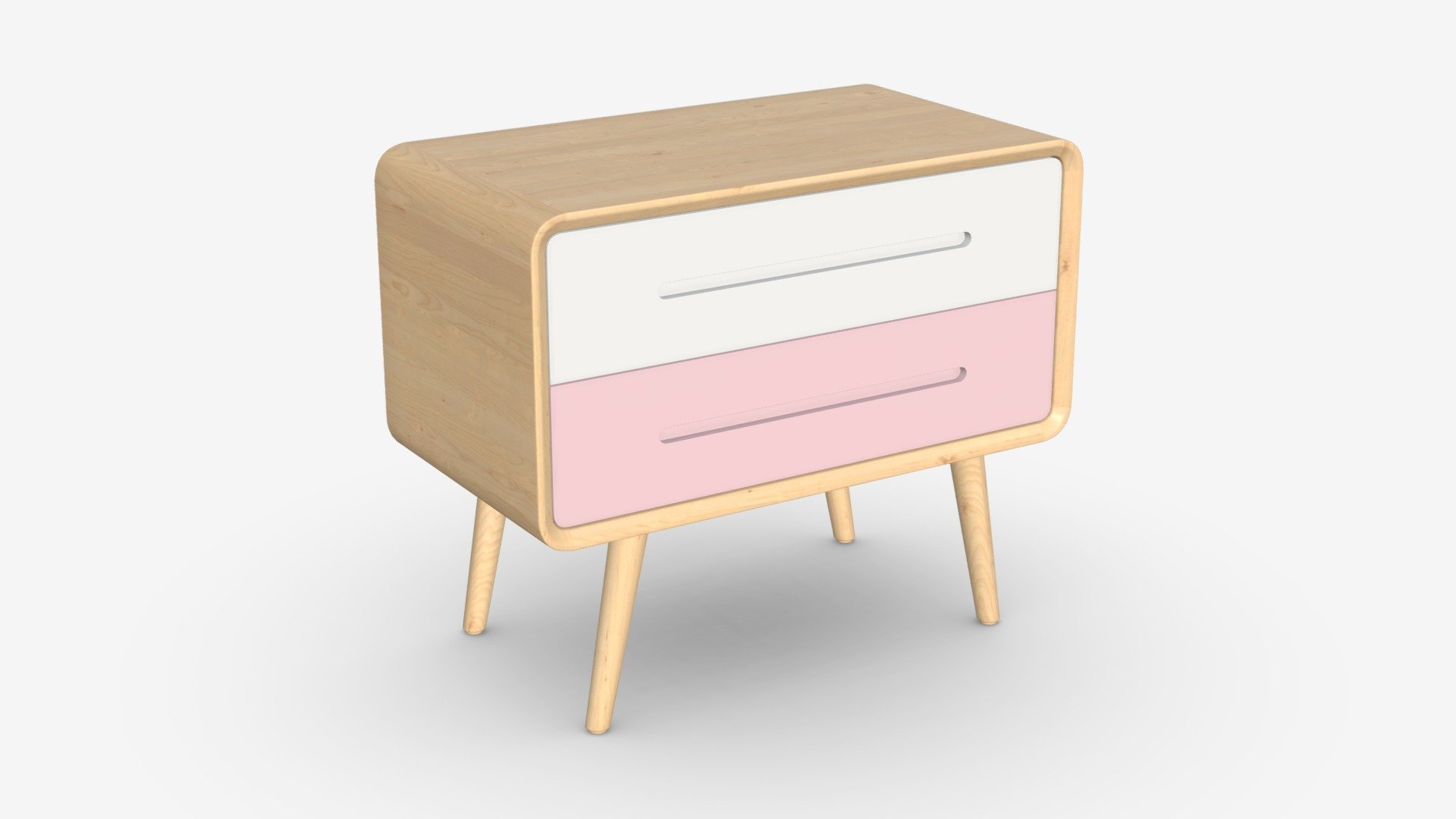 Wooden cabinet with drawers 03 - Buy Royalty Free 3D model by HQ3DMOD ...
