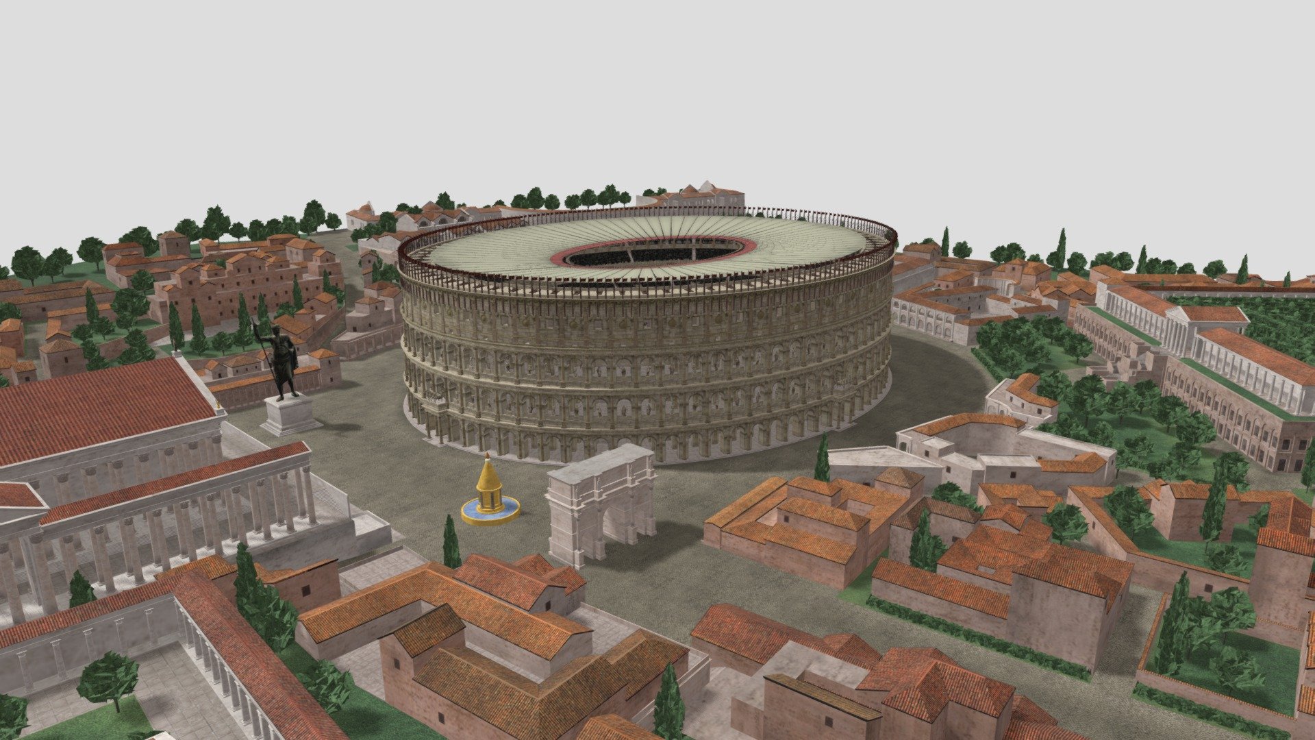 Roman Colosseum High detailed