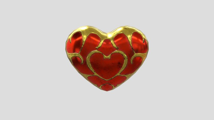 Legend of Zelda, Botw - Heart Container 3D Model