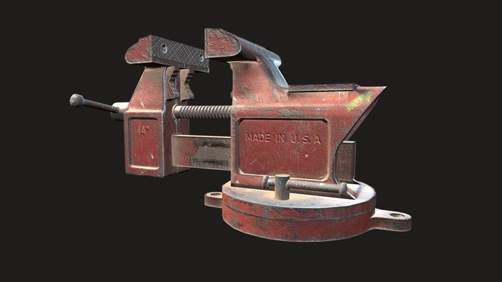 GAP Tool |  Columbian Swivel Bench Vise No. 4 3D Model