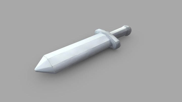 Paper sword 3D Model