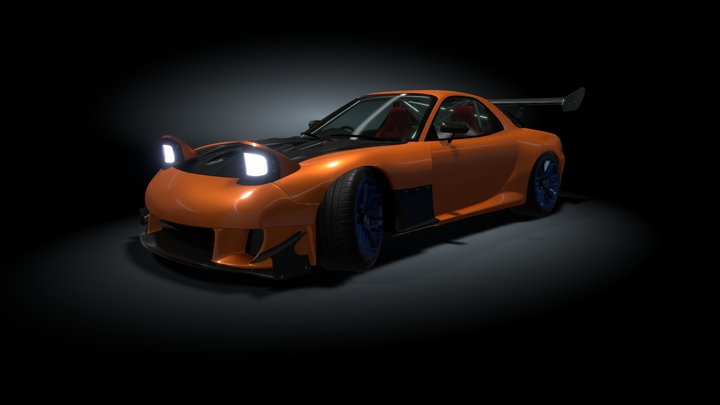 Mazda rx-7 drift 3D Model