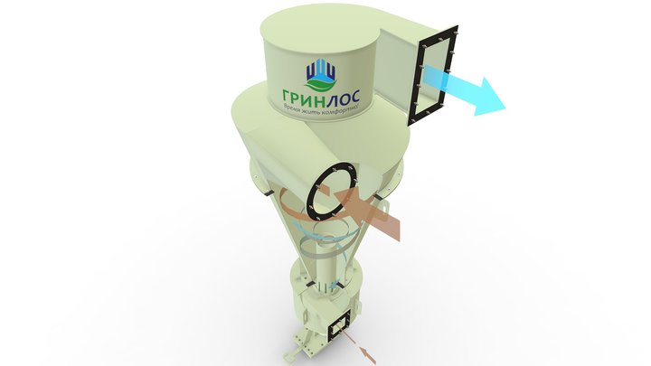 Циклон СИОТ-М1  Гринлос 3D Model