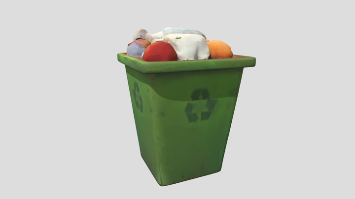 вредноблог мусорка модель 3D Model
