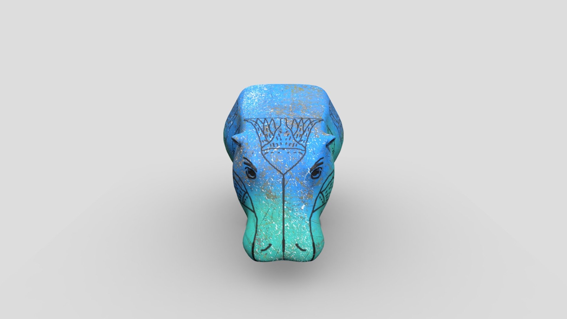 Hippopotame model