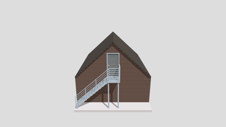 external staircase Nightingales Bypass Compton S 3D Model