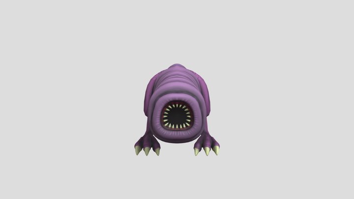 Hand-Painted Creature 3D Model