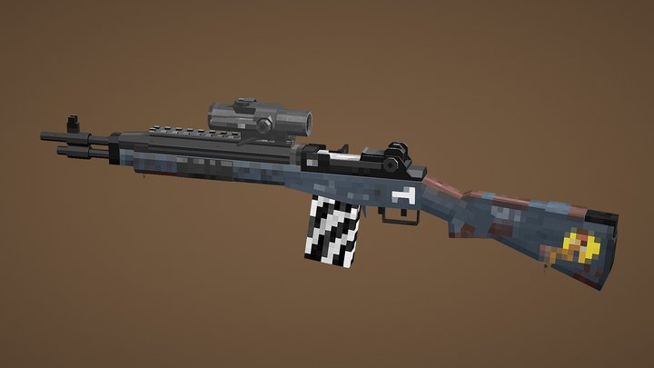 Marlene M1a from STALCRAFT 3D Model