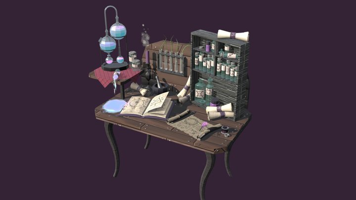 Alchemy Table 3D Model