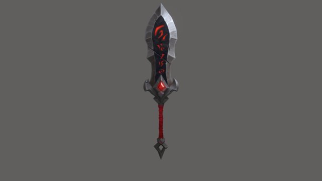 Dragon Warrior Sword 3D Model