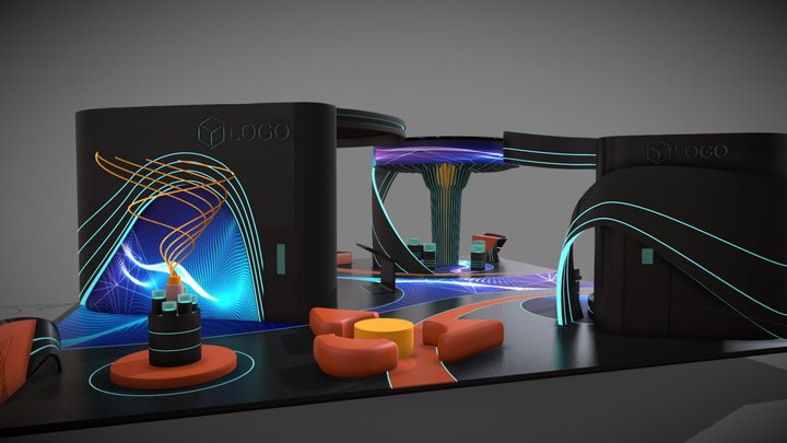 Booth design_4 3D Model
