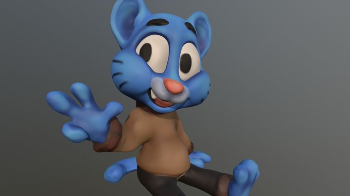 Amazing World of Gumball fanart: Gumball! 3D Model