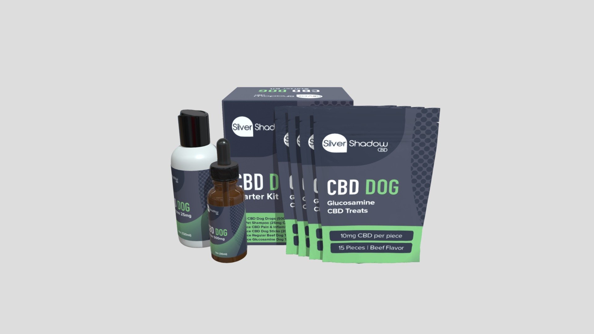 Silver shadow cbd pet starter kit 3d model by lauraruesch 4cc32d4