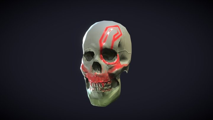 Human Skull TJ02 3D Model