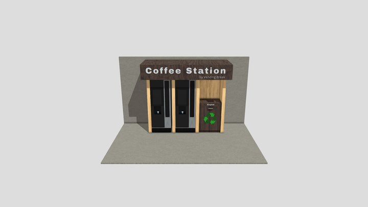 Coffee Station 3D Model