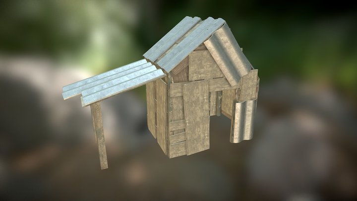 Russian Shed 3D Model