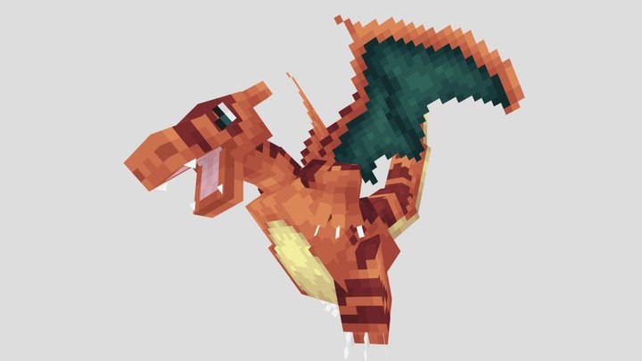Charizard Mewtwo's Clones WIP 3D Model