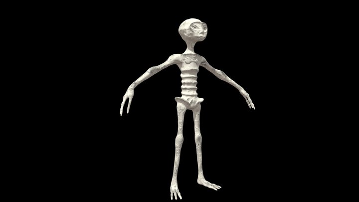 Alien_Maussan(momia de nazca peru) 3D Model