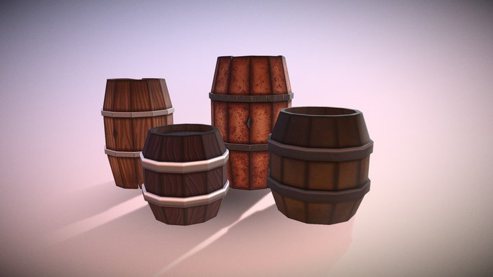 Barrels 3D Model