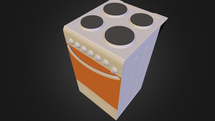 Oven electric range Darina N111213 3D Model
