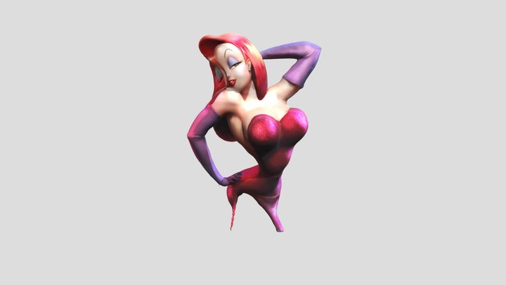 Jessica Rabbit dress boobs realist 3D Model