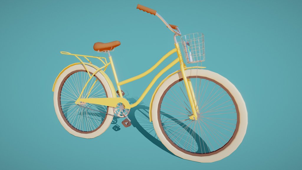 Yellow bicycle