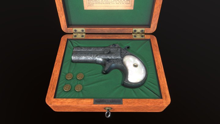 Vintage Gun Box 3D Model