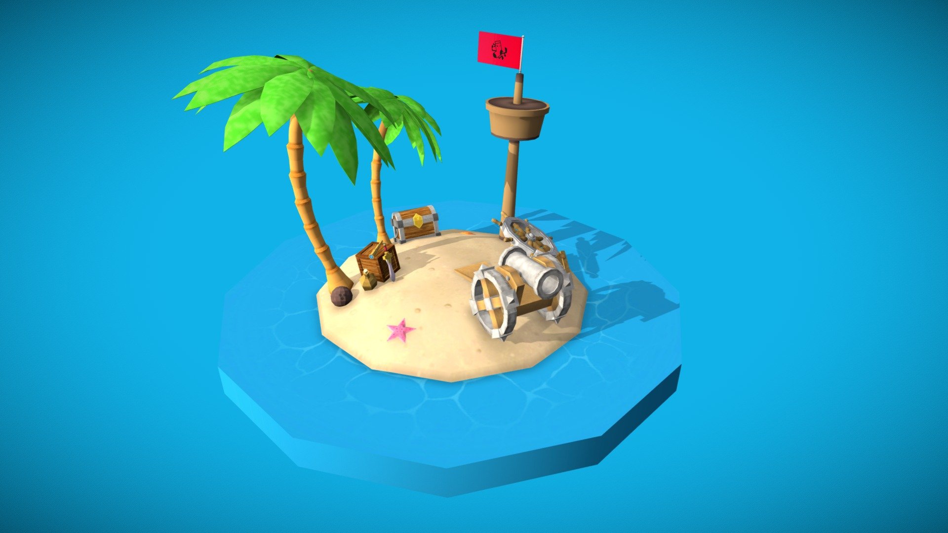 Pirate Island - 3D model by jacobirvin [4cc80e2] - Sketchfab
