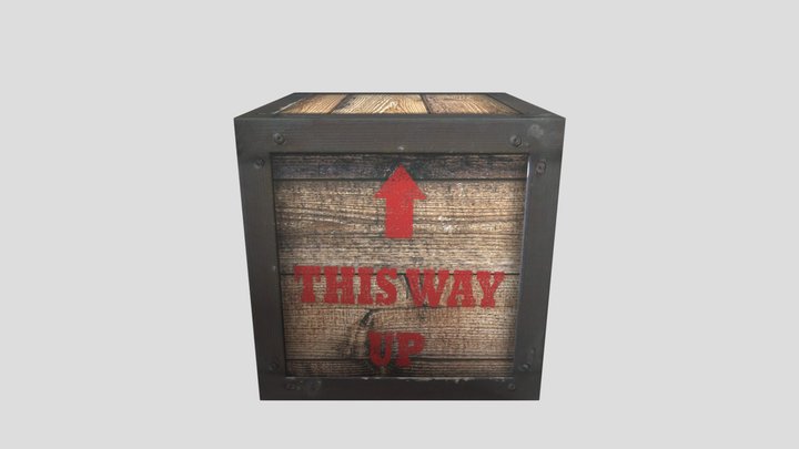 Crate 3D Model