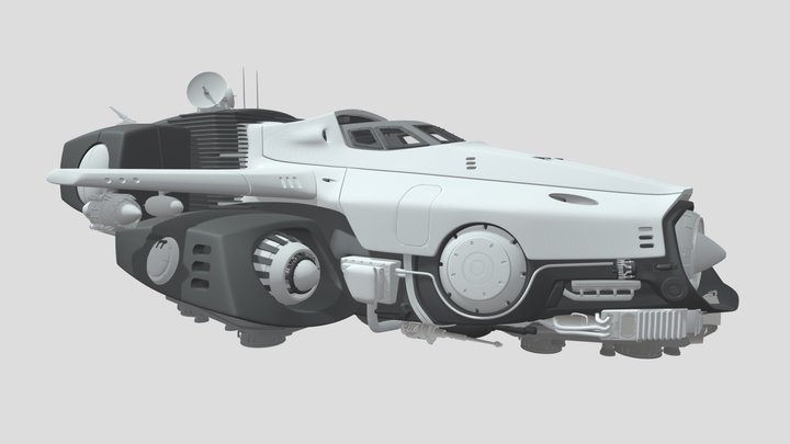 Sci-Fi Spaceship - Buy Royalty Free 3D model by Danyiar [4cc9dd9] -  Sketchfab Store