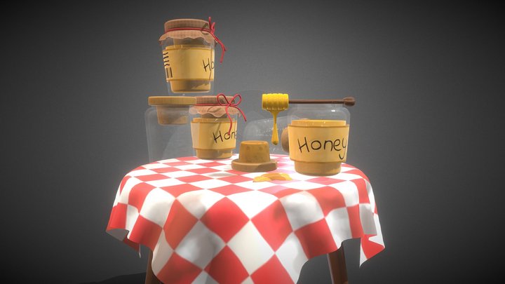 Stylized Honey 3D Model