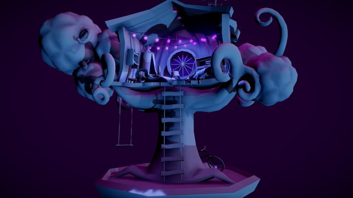 The Witch's Treehouse (WIP) 3D Model