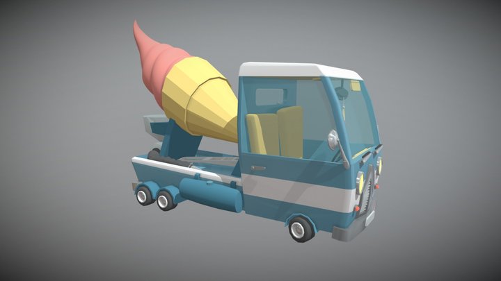 IceCreamTrack 3D Model