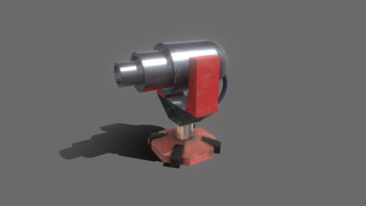 Rusty Cannon 3D Model