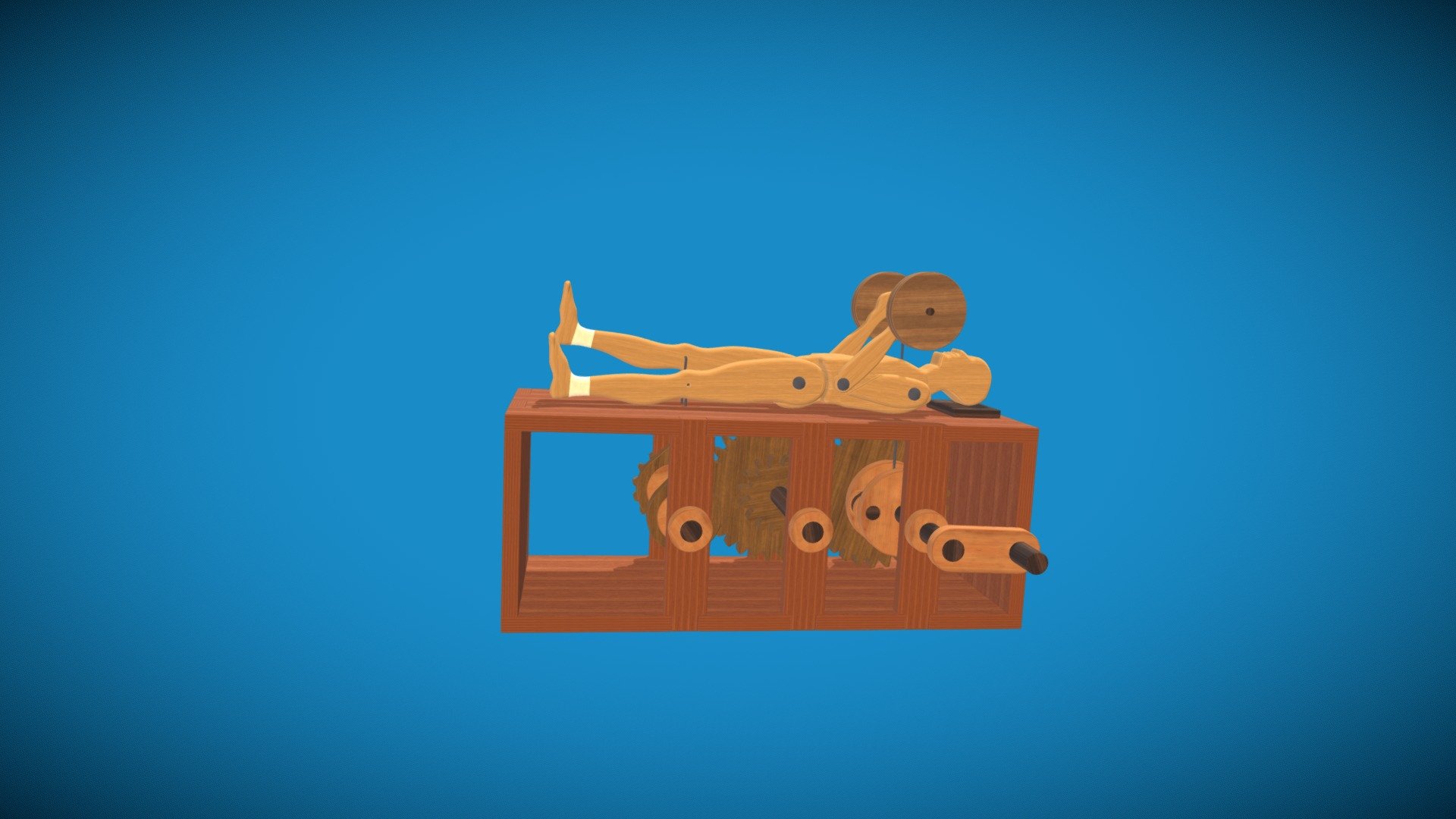 Maqueta de automata levantador de pesas — Sketchfab embed 3D viewer