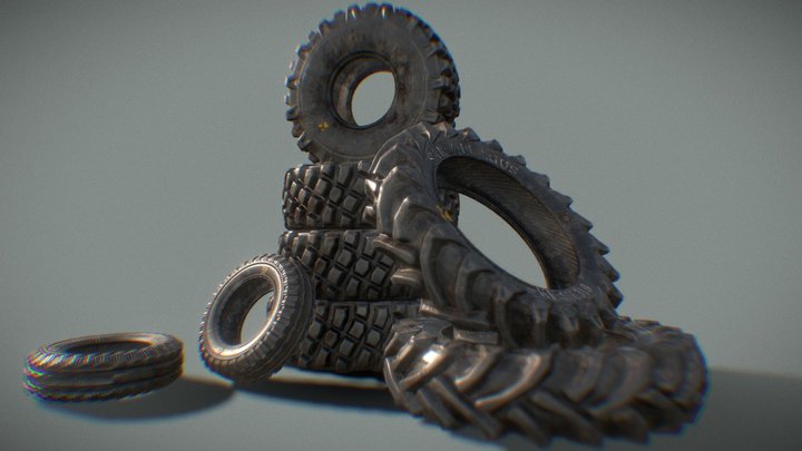 Pneumatic Tires 3D Model