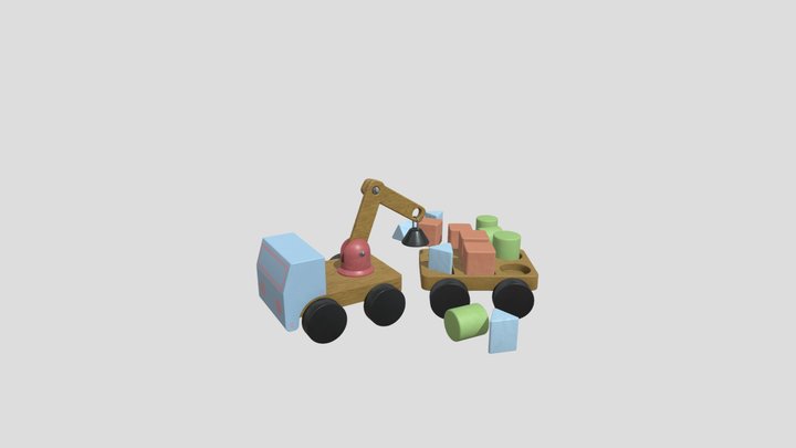 Lift truck Toy 3D Model