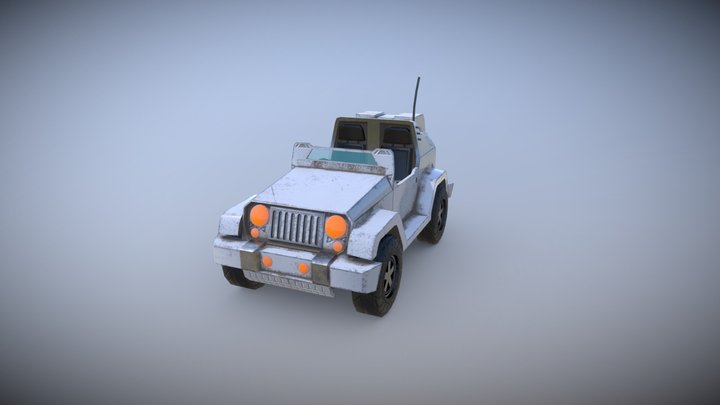 Sci Fi Jeep 3D Model