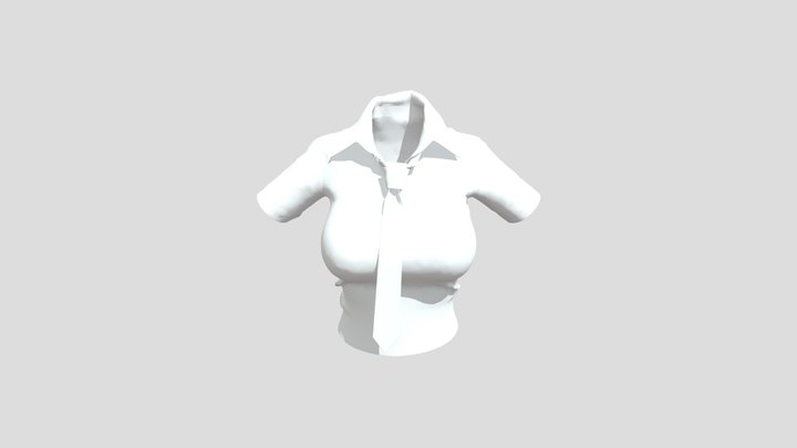 Shirt with Necktie 3D Model